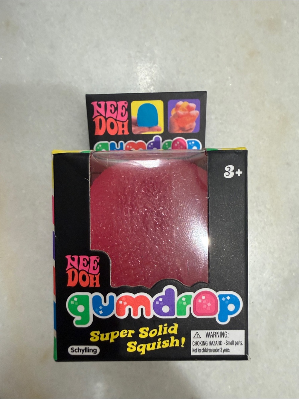 NeeDoh Gumdrop Super Solid Squish - pink